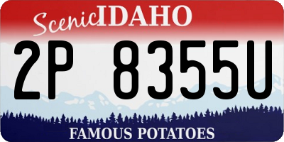 ID license plate 2P8355U