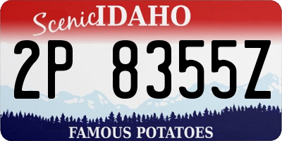 ID license plate 2P8355Z