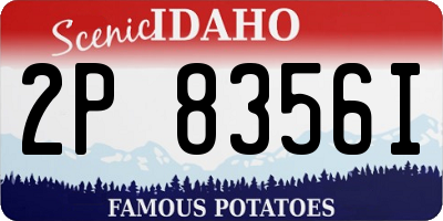 ID license plate 2P8356I