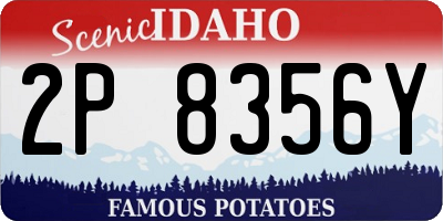 ID license plate 2P8356Y