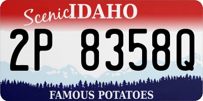 ID license plate 2P8358Q