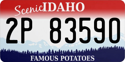 ID license plate 2P8359O