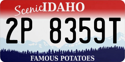 ID license plate 2P8359T