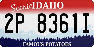 ID license plate 2P8361I