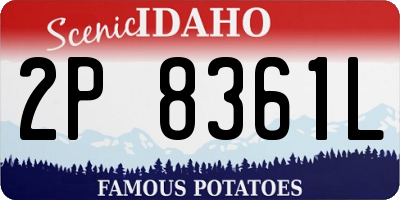 ID license plate 2P8361L