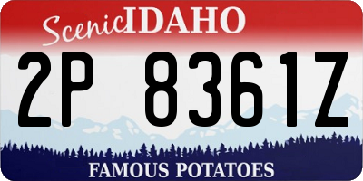 ID license plate 2P8361Z