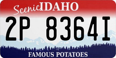 ID license plate 2P8364I