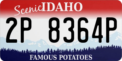 ID license plate 2P8364P