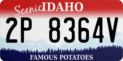 ID license plate 2P8364V