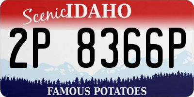 ID license plate 2P8366P