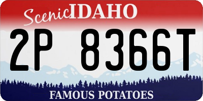 ID license plate 2P8366T
