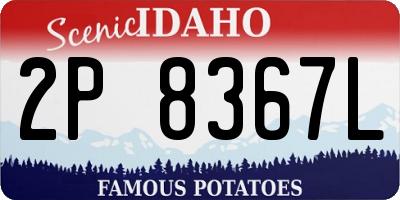 ID license plate 2P8367L