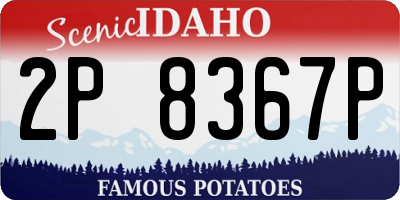 ID license plate 2P8367P
