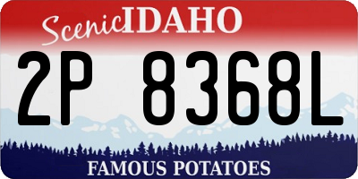 ID license plate 2P8368L