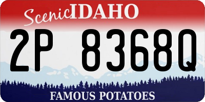 ID license plate 2P8368Q