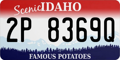ID license plate 2P8369Q