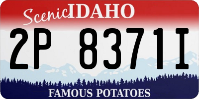 ID license plate 2P8371I