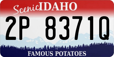 ID license plate 2P8371Q