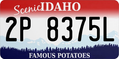 ID license plate 2P8375L