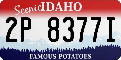 ID license plate 2P8377I