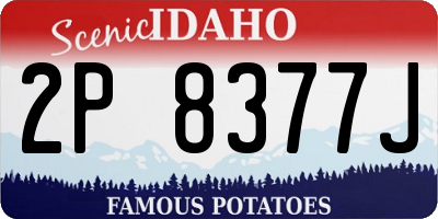 ID license plate 2P8377J