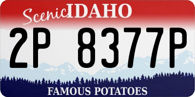 ID license plate 2P8377P