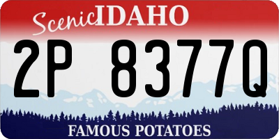 ID license plate 2P8377Q
