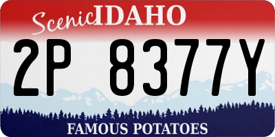 ID license plate 2P8377Y