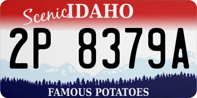 ID license plate 2P8379A