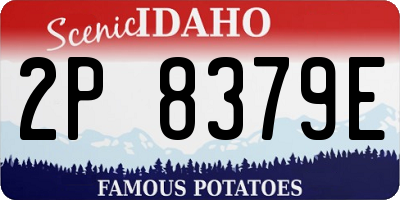 ID license plate 2P8379E