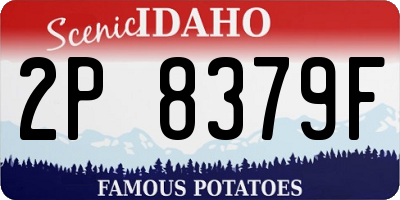 ID license plate 2P8379F