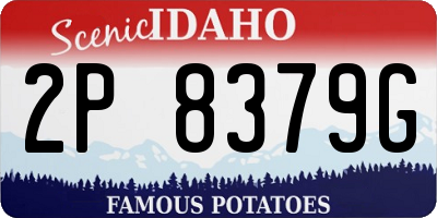 ID license plate 2P8379G
