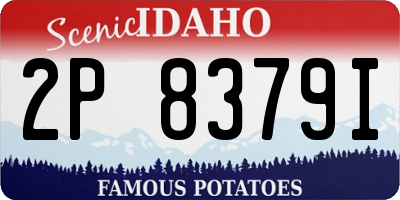 ID license plate 2P8379I