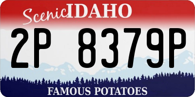 ID license plate 2P8379P