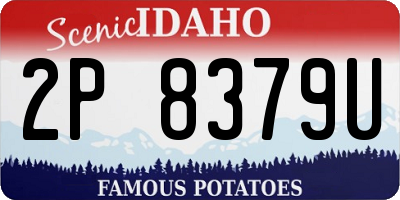 ID license plate 2P8379U