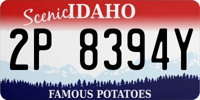 ID license plate 2P8394Y