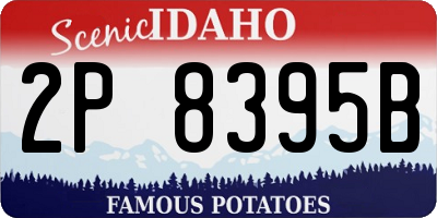 ID license plate 2P8395B
