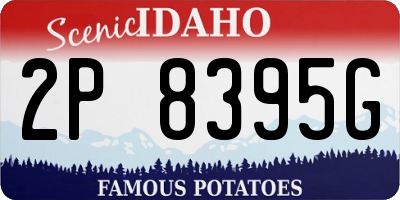 ID license plate 2P8395G
