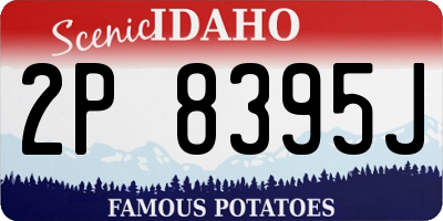 ID license plate 2P8395J