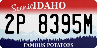ID license plate 2P8395M