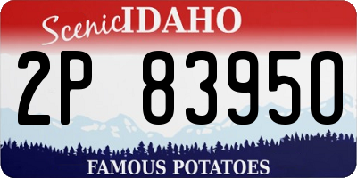 ID license plate 2P8395O