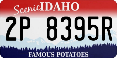 ID license plate 2P8395R