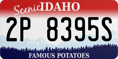 ID license plate 2P8395S