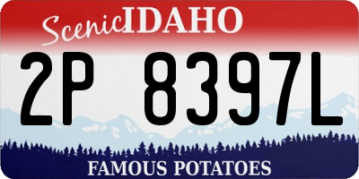 ID license plate 2P8397L