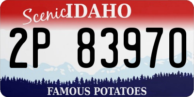 ID license plate 2P8397O
