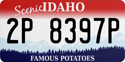 ID license plate 2P8397P