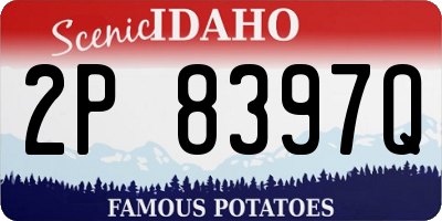 ID license plate 2P8397Q