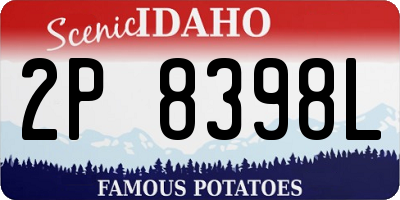 ID license plate 2P8398L