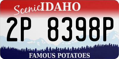 ID license plate 2P8398P