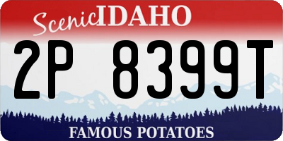 ID license plate 2P8399T